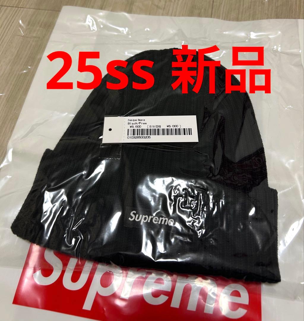 24時間以内発送 新品 黒 25ss Overdyed Beanie