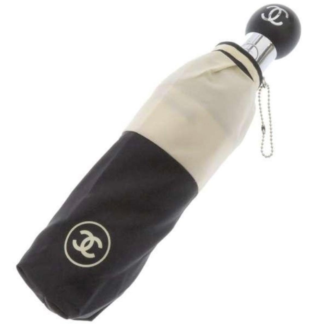 【美品】シャネル 折りたたみ傘 雨傘