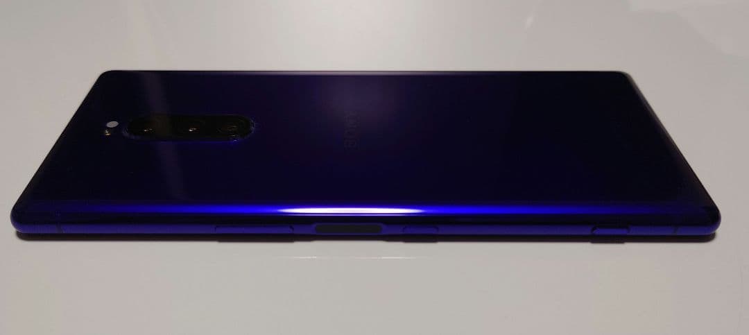 au SONY Xperia1 SOV40 パープル 画面焼け有り