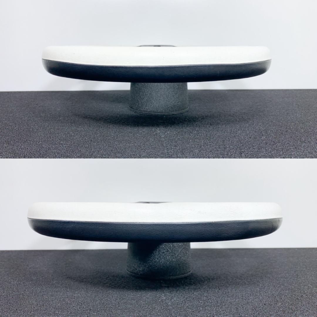 激レア イタルボランテ ホワイト×ブラック レザーステアリング 33φ 当時物