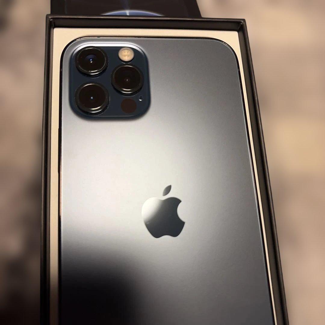 Apple iPhone 12Pro は128Mb パシフィックブルー 本体