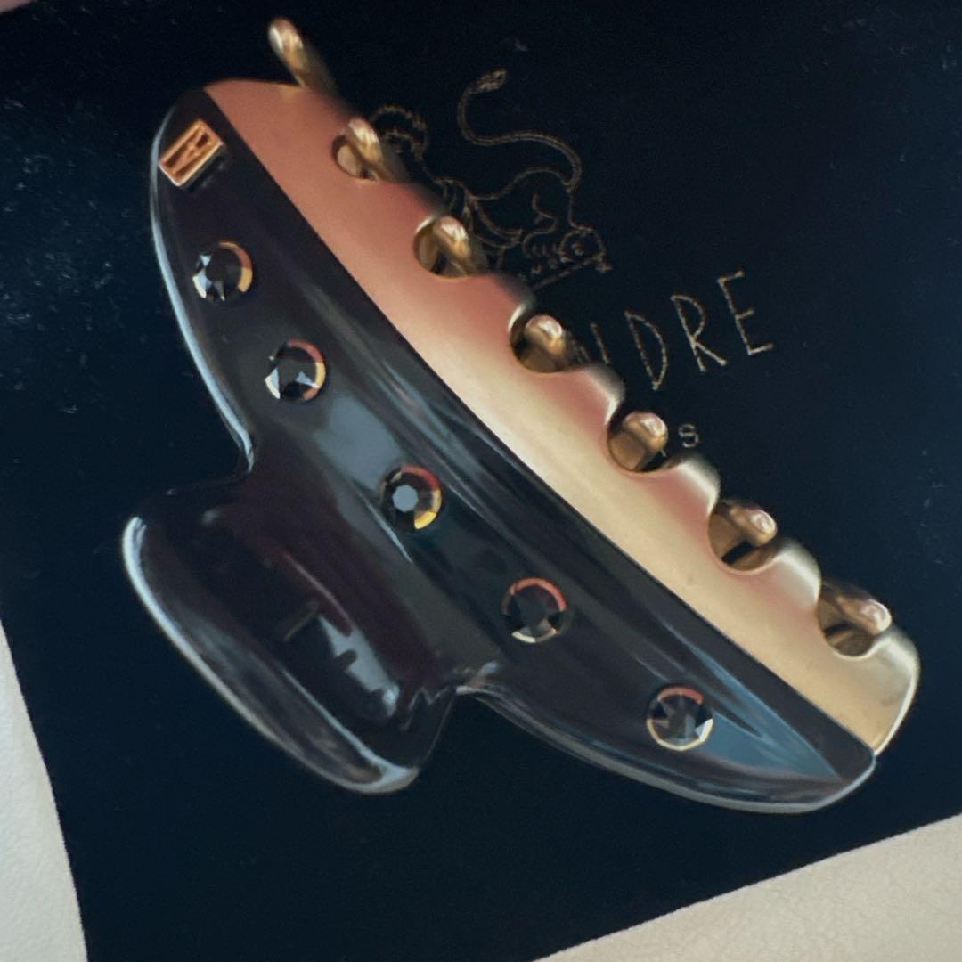 【美品】アレクサンドルドゥパリ M ヘアクリップ　人気のブラック