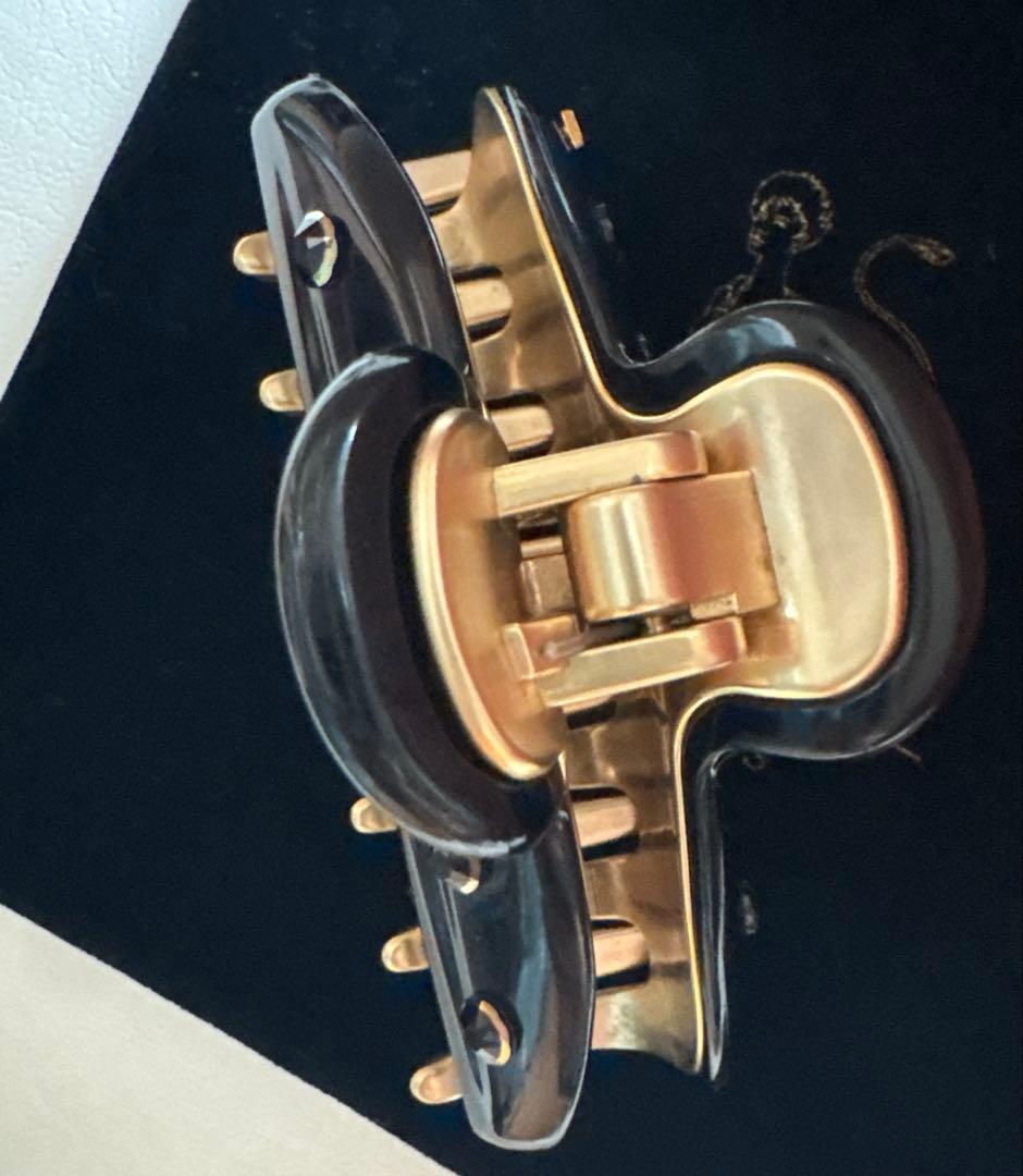 【美品】アレクサンドルドゥパリ M ヘアクリップ　人気のブラック