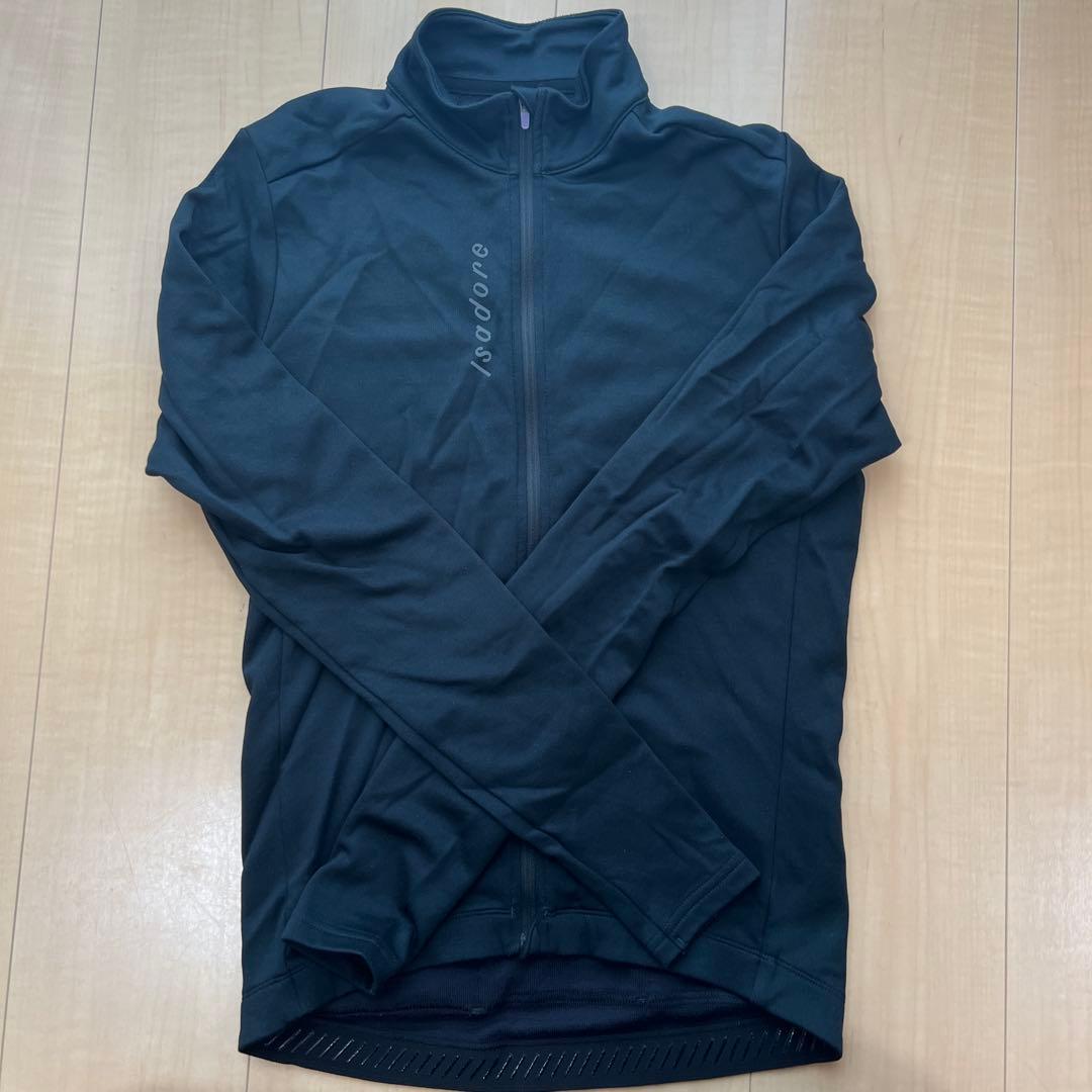 Isadore メリノサイクルジャージ M ブラック