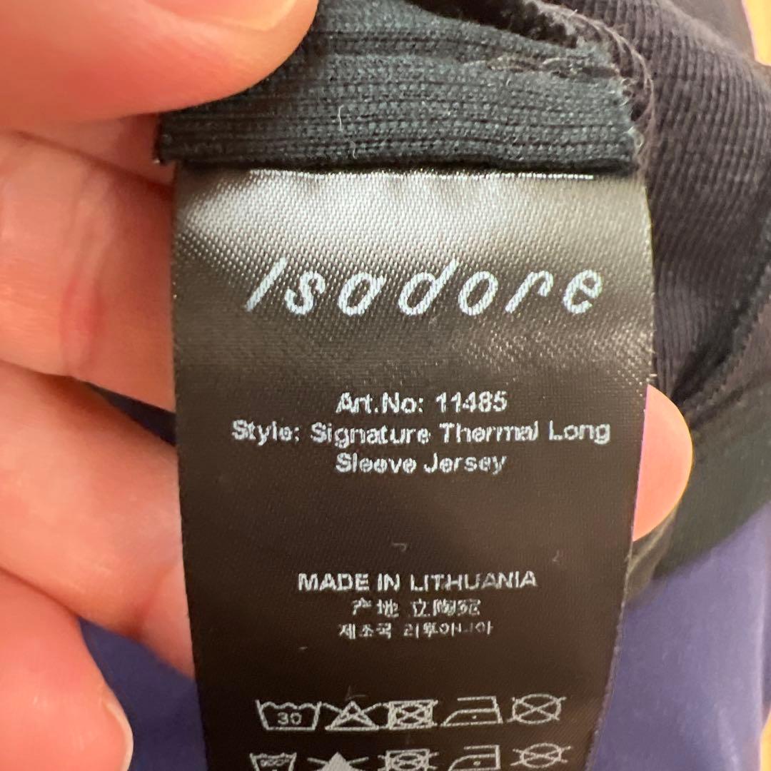 Isadore メリノサイクルジャージ M ブラック