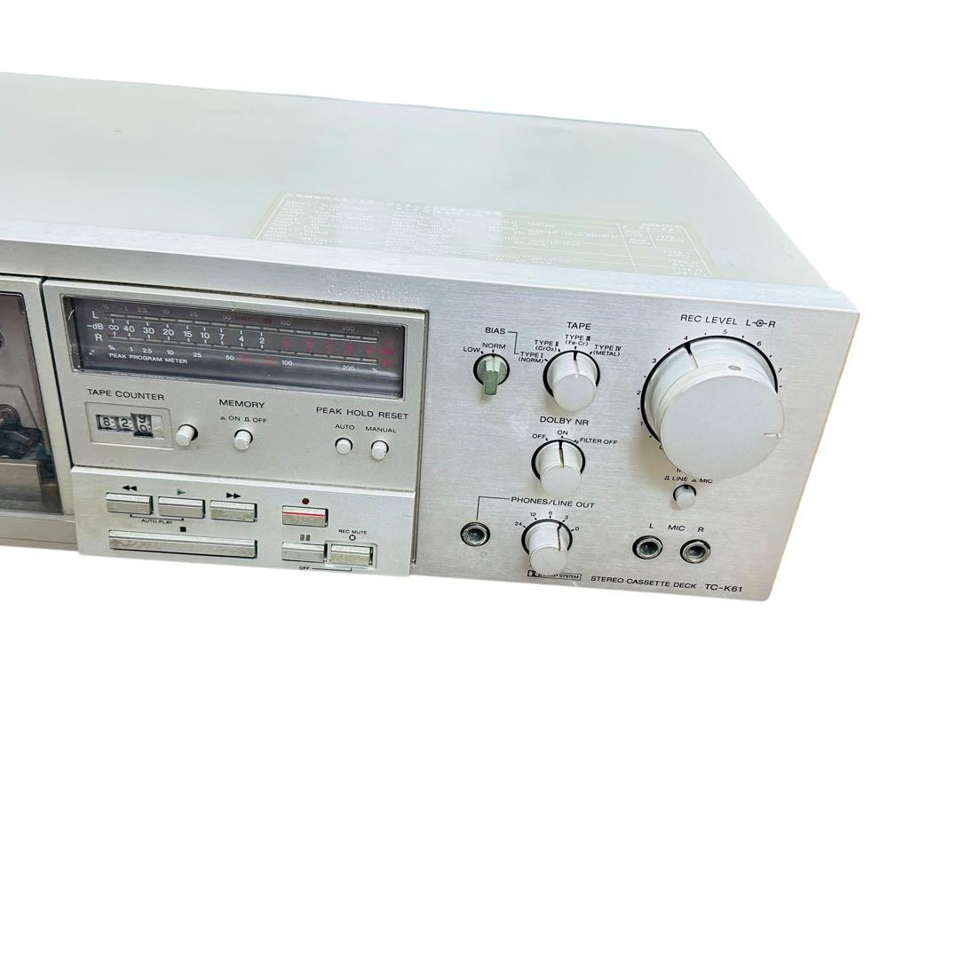 SONY ソニー　ステレオカセットデッキ　TC-K61