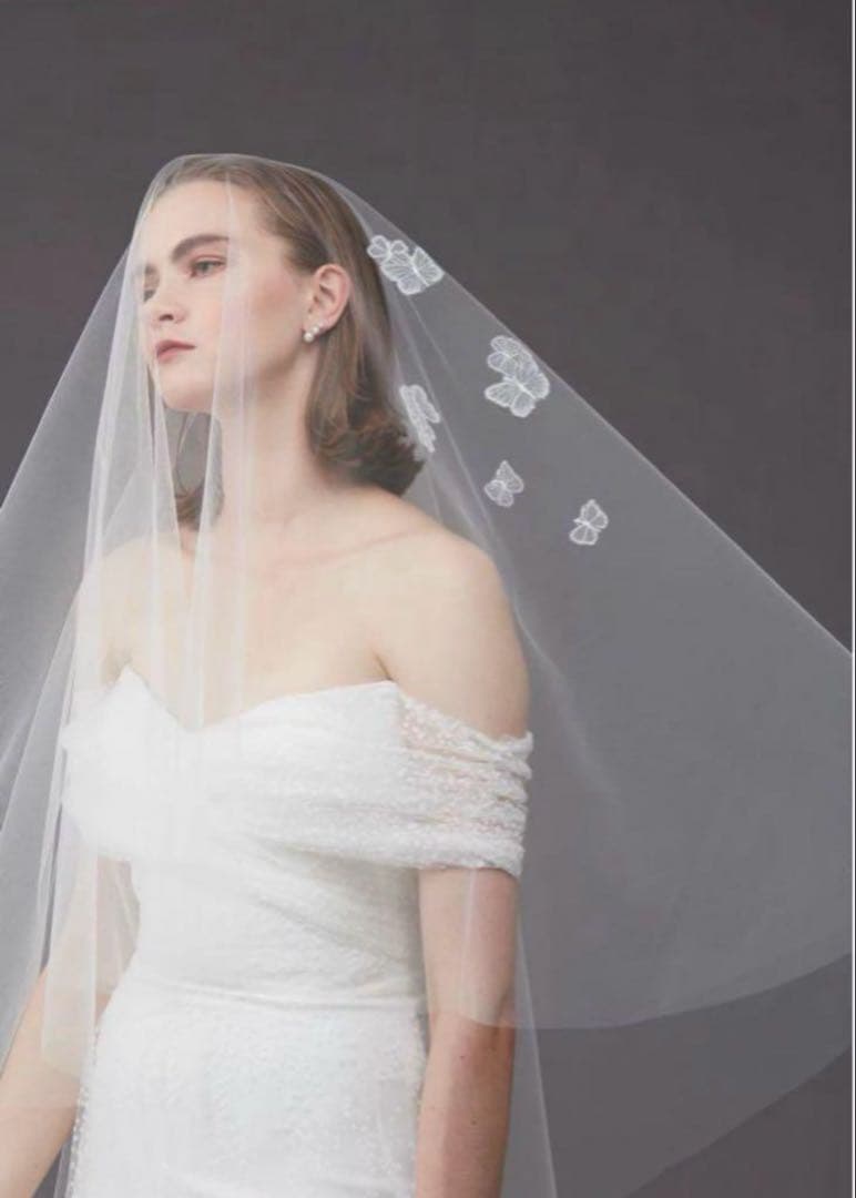 トリートドレッシング 80×120 ウェディングベール蝶々