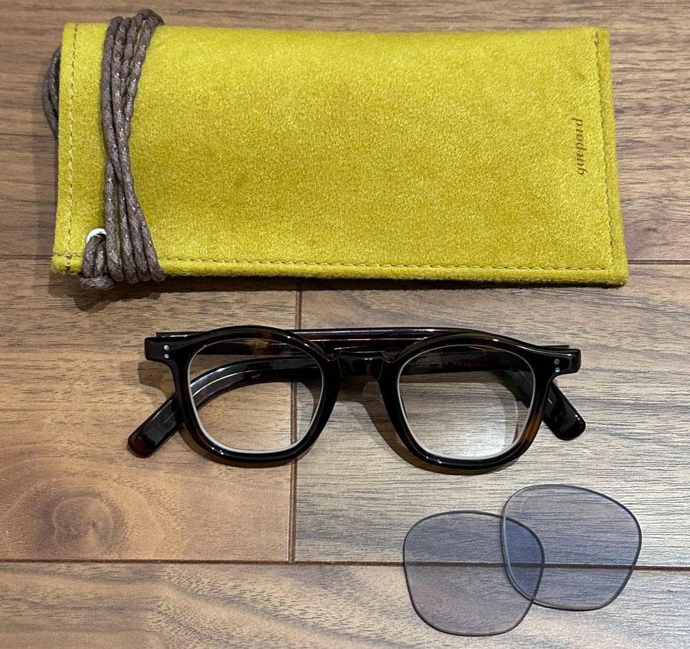 ギュパールgp-01　ハバナ guepard/havana　純正フラットレンズ