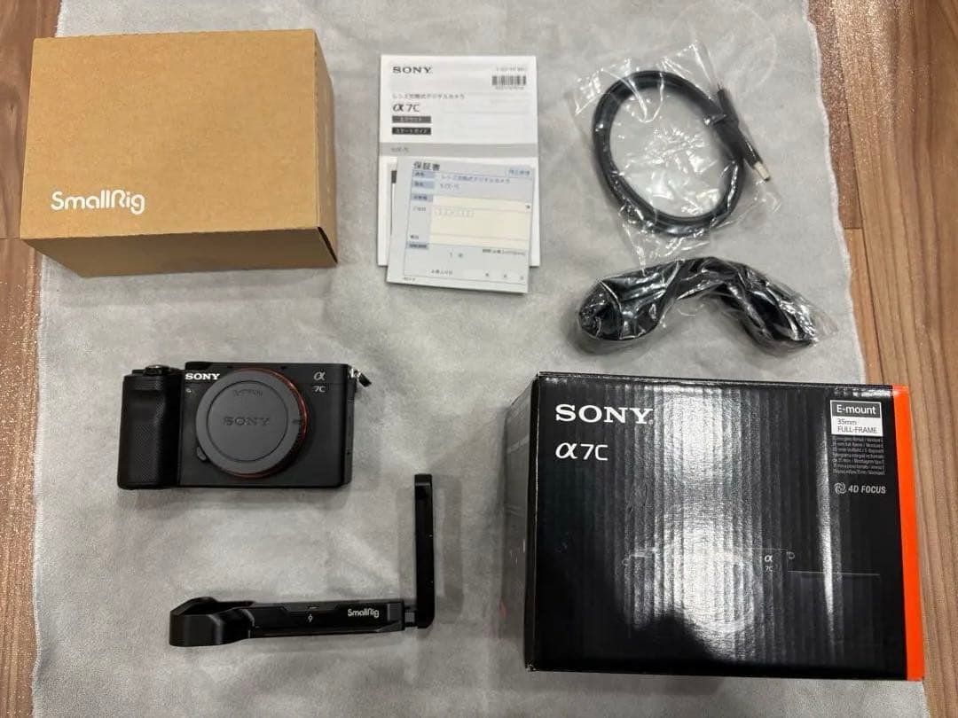 SONY α7C ミラーレス一眼 本体とsmall rig L字ブラケット