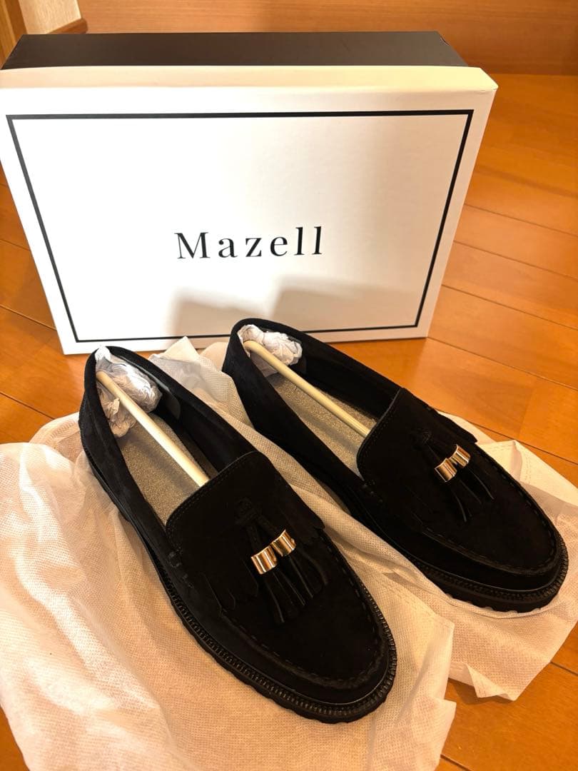 Mazell スウェードタッセルローファー 37