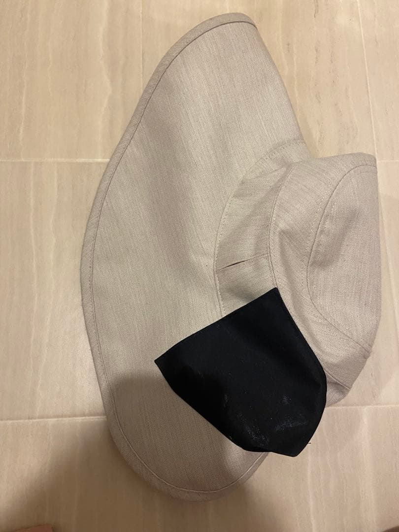 サンバリア100 ナチュラル リボンハット 完全遮光 UVカット バックリボン