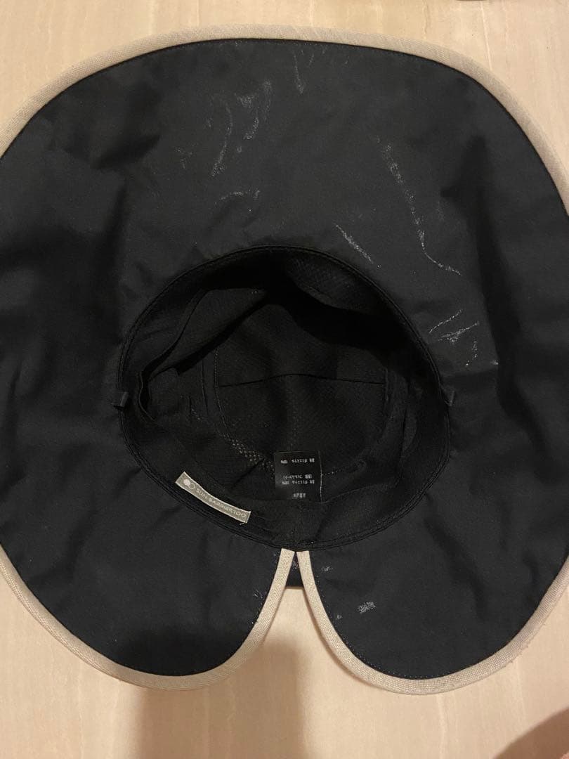 サンバリア100 ナチュラル リボンハット 完全遮光 UVカット バックリボン