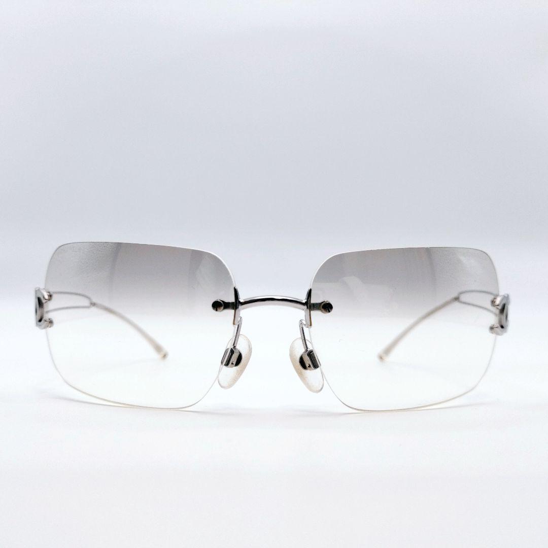 CHANEL シャネル　ココマーク　サングラス　リムレス　グラデーション