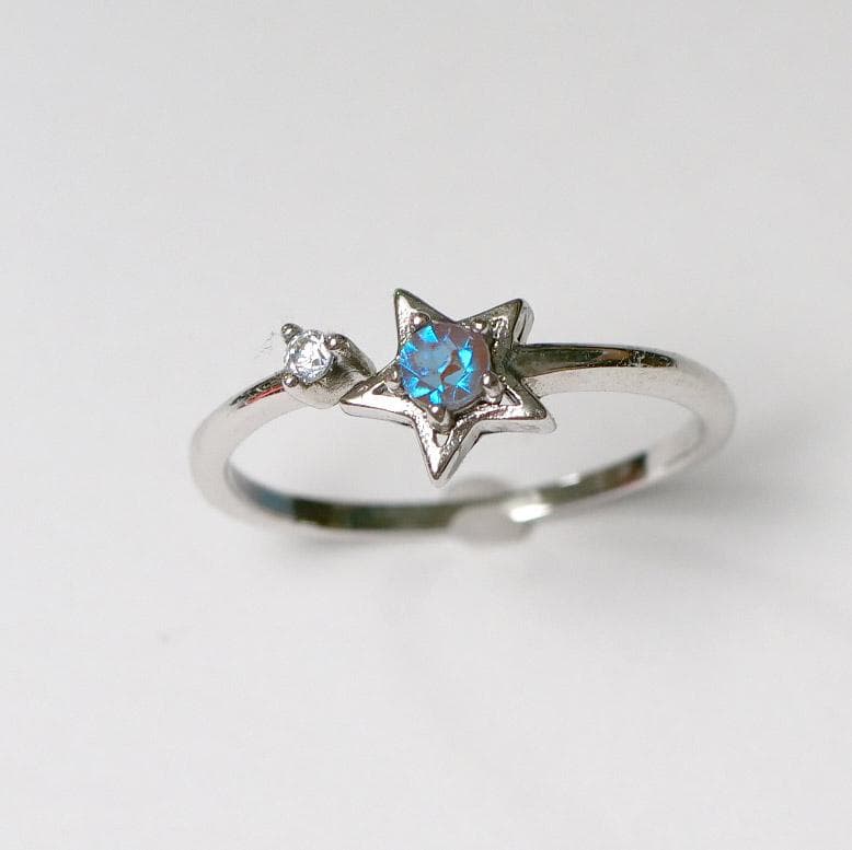 アンティークサフィレット　星のリング