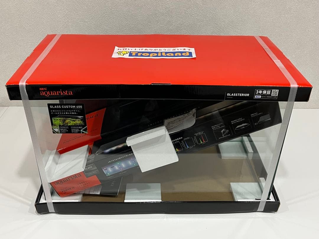 f037 未開封　GEX アクアリスタ　グラスカスタム　600 水槽　60038