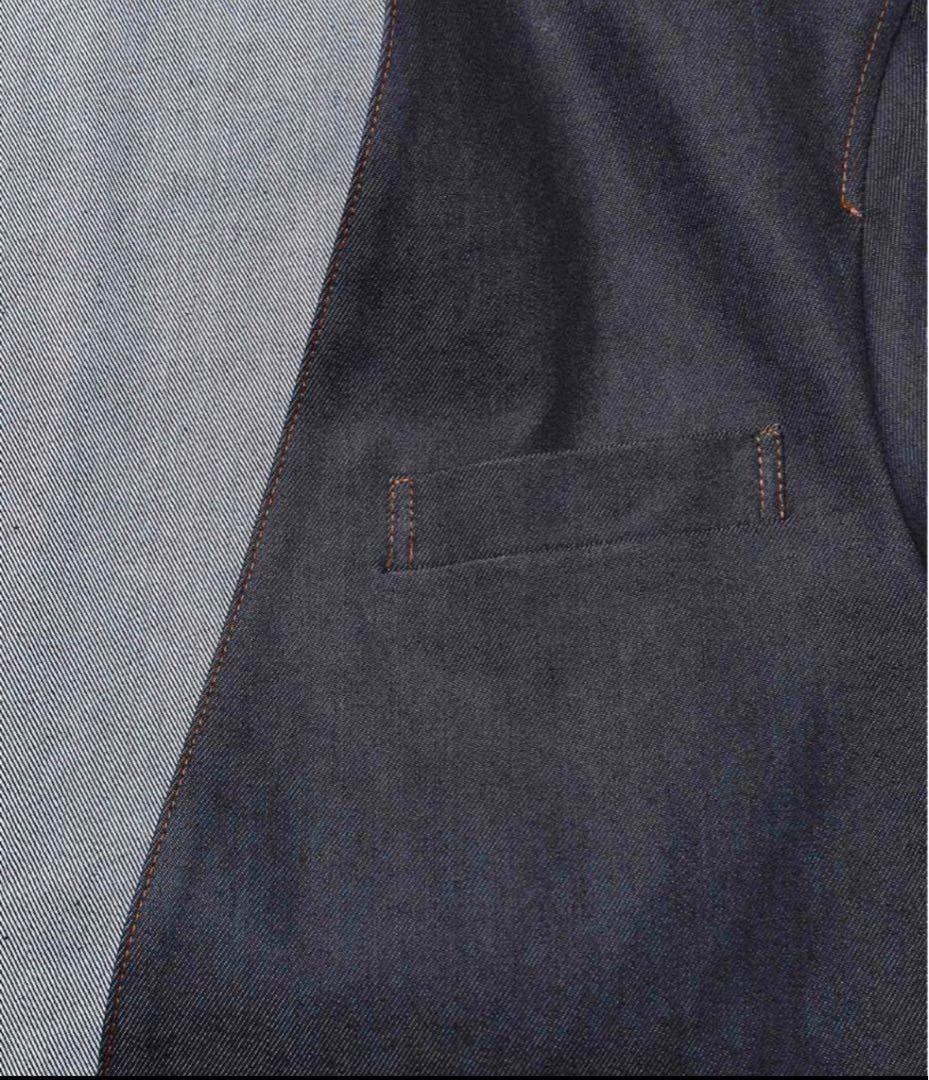 SOPH ソフ ノーカラーデニムジャケット サイズ：L