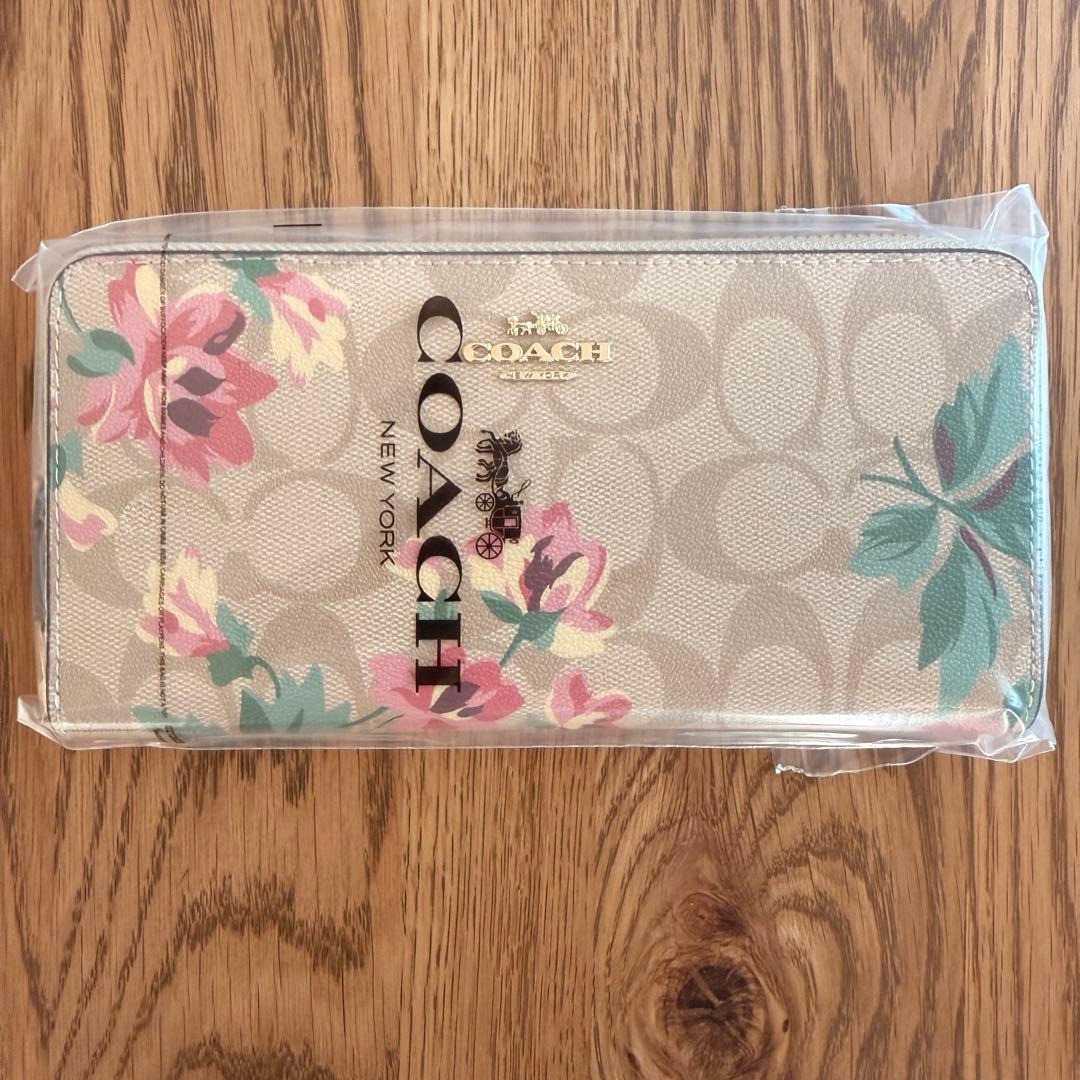 新品✨ COACH コーチ 長財布 ウォレット 花柄
