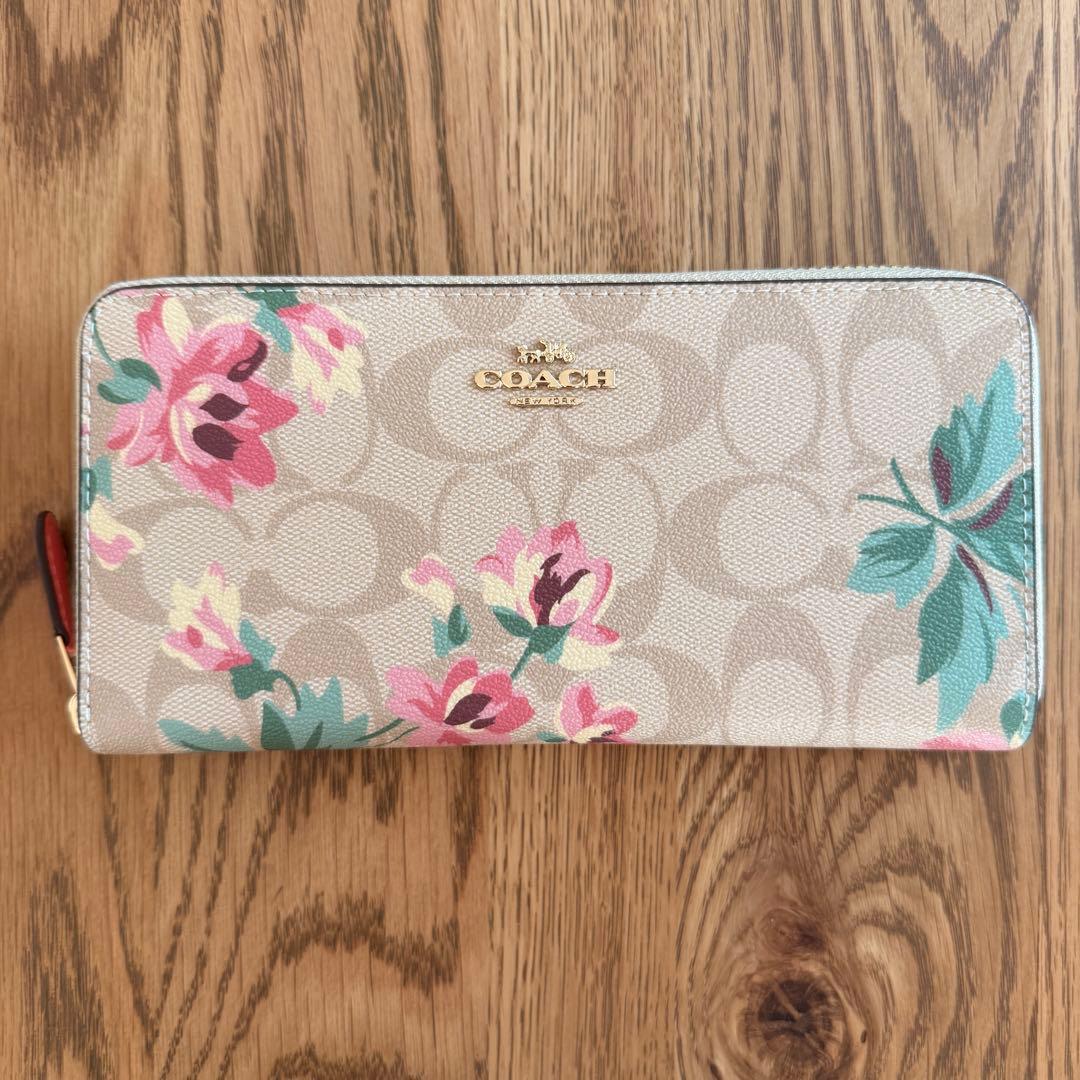 新品✨ COACH コーチ 長財布 ウォレット 花柄
