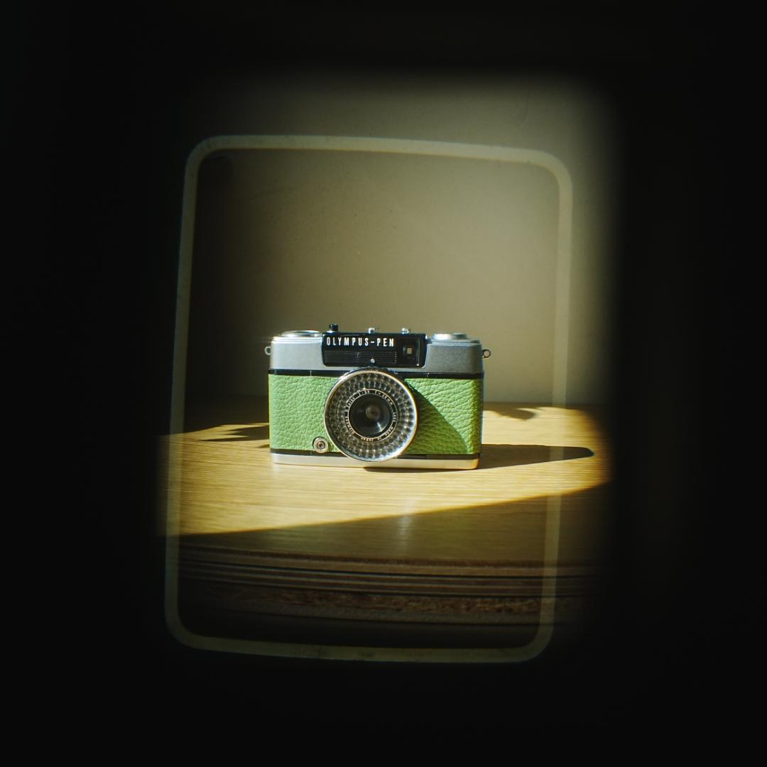 OLYMPUS PEN EE-3 スエード調グレー【整備済完動品】