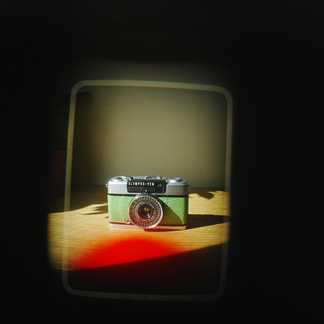 OLYMPUS PEN EE-3 スエード調グレー【整備済完動品】