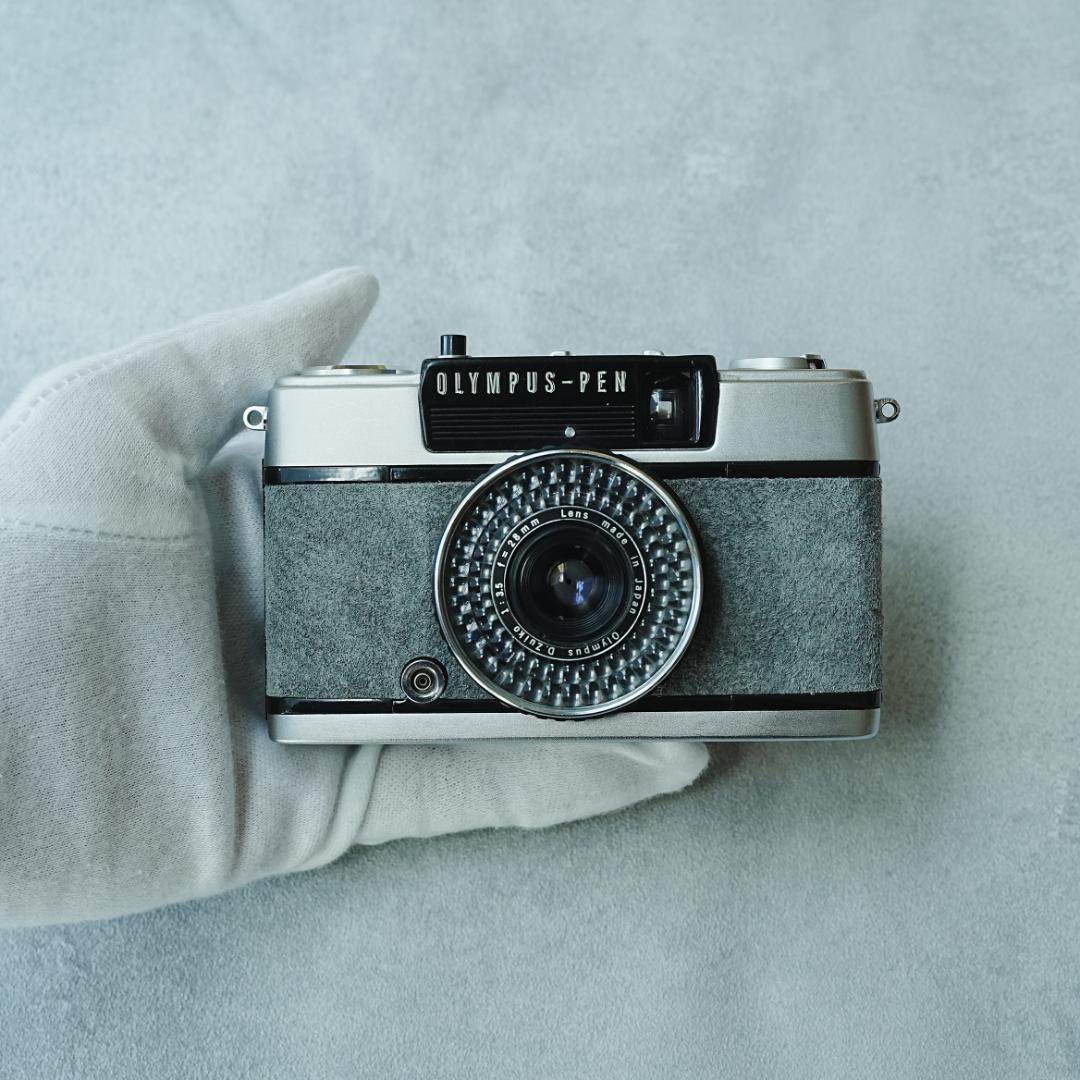 OLYMPUS PEN EE-3 スエード調グレー【整備済完動品】