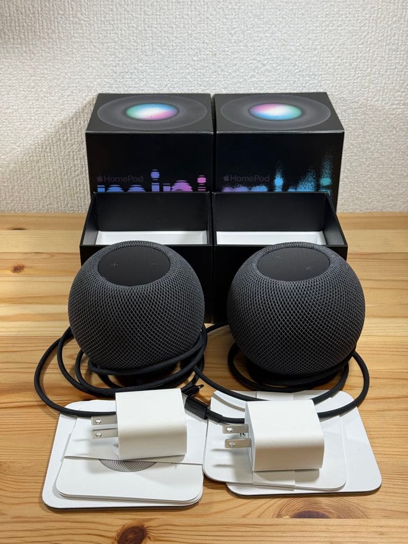 AppleのPod mini（黒）2個セット