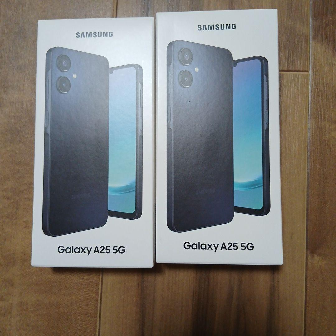 【新品未使用品】Galaxy A25 5G 64GB ブラック 2台セット