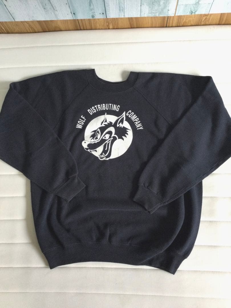 70‘s Wolf distributing company スウェットLサイズ