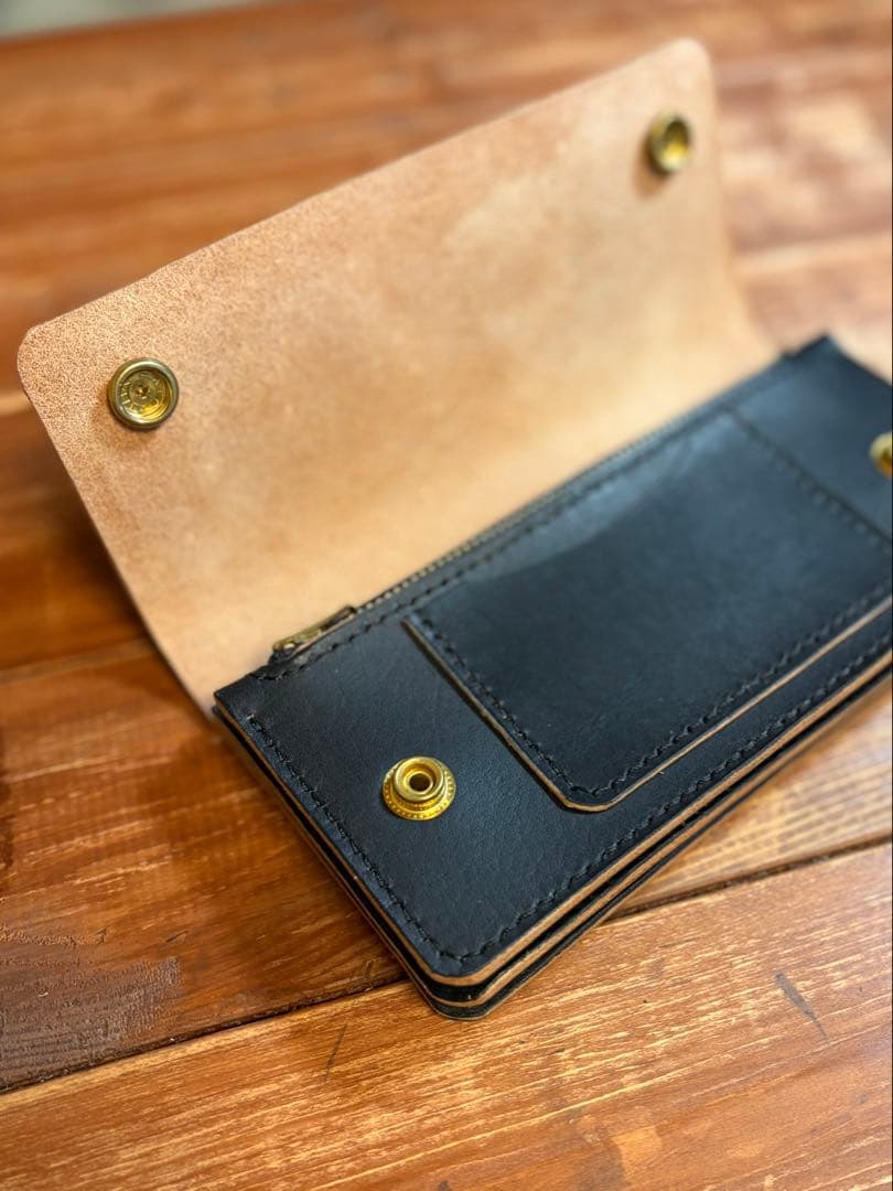 【年始セール】トラッカーウォレット TW-01 アポロコンチョカスタム 茶芯