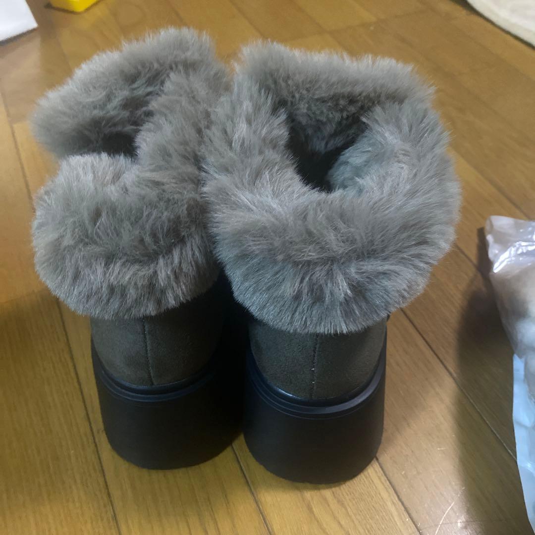 フェイクムートンショートブーツ