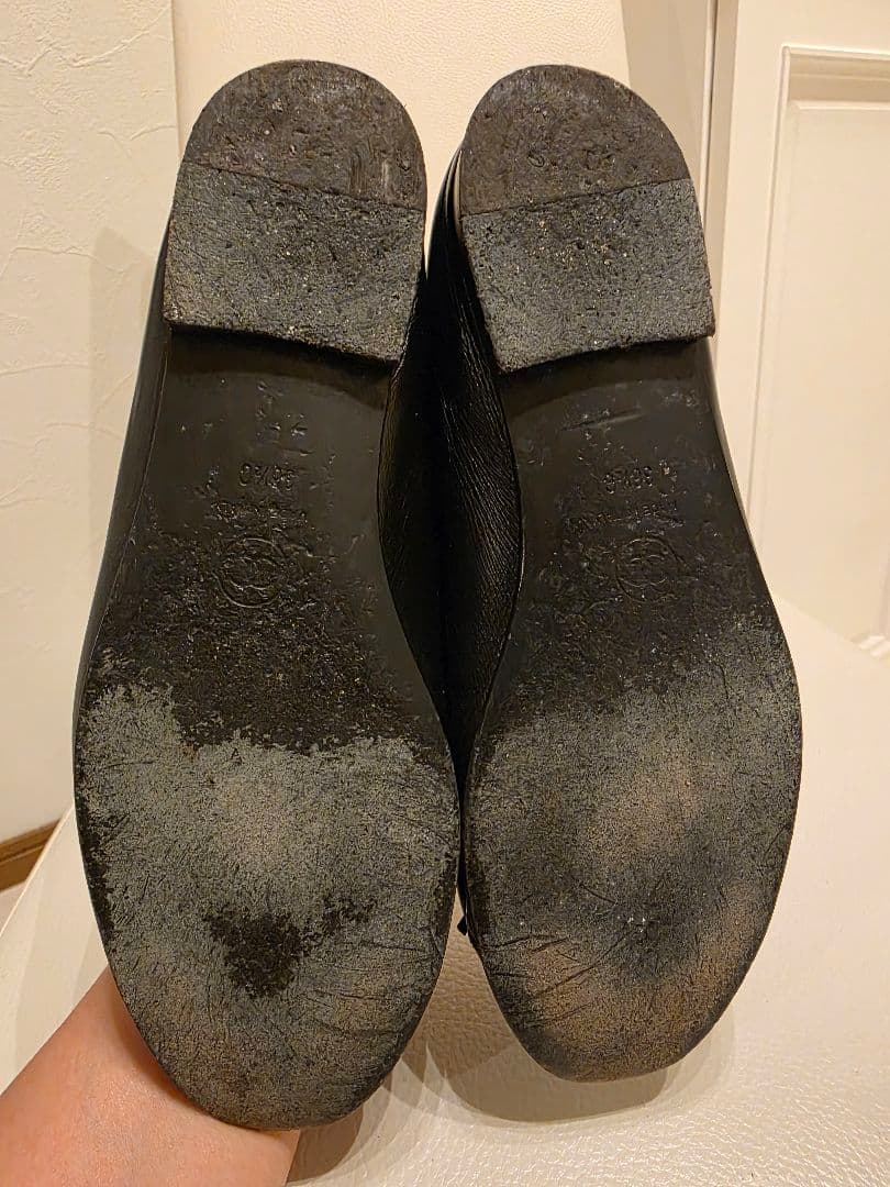 【美品】CHANEL シャネル バレリーナ フラットシューズ 36½ブラック