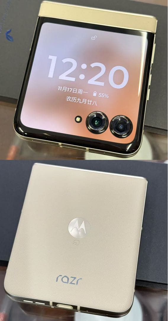 sim free 未使用　motorola razr50s