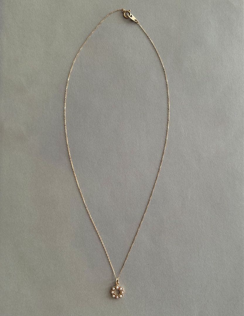 ete パールネックレス　K10イエローゴールド