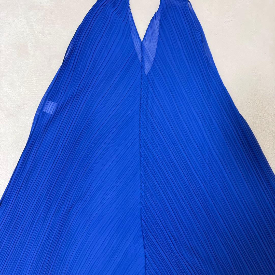 極美品✨ISSEY MIYAKE プリーツ　変形　チュニック　ブルー　Mサイズ