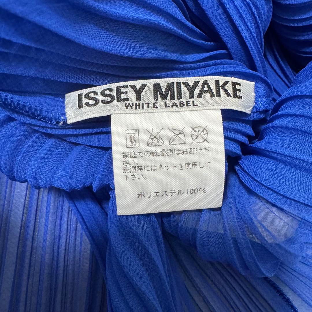 極美品✨ISSEY MIYAKE プリーツ　変形　チュニック　ブルー　Mサイズ