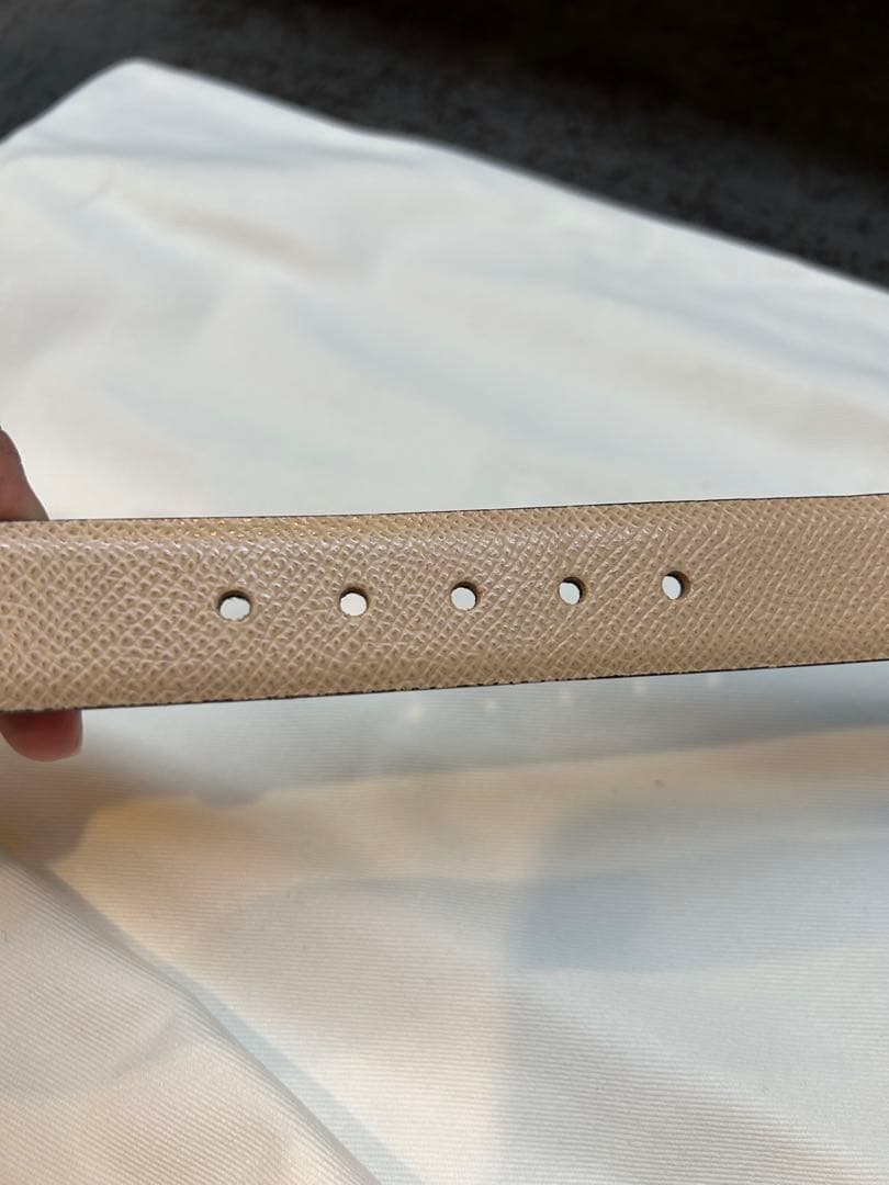 Salvatore Ferragamoレザーベルト ブラック×オフホワイト