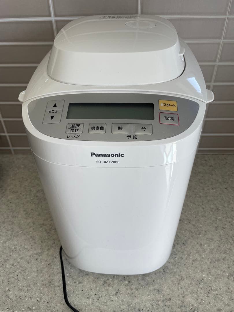 Panasonic SD-BMT2000 ホームベーカリー5回位使用作年春頃購入