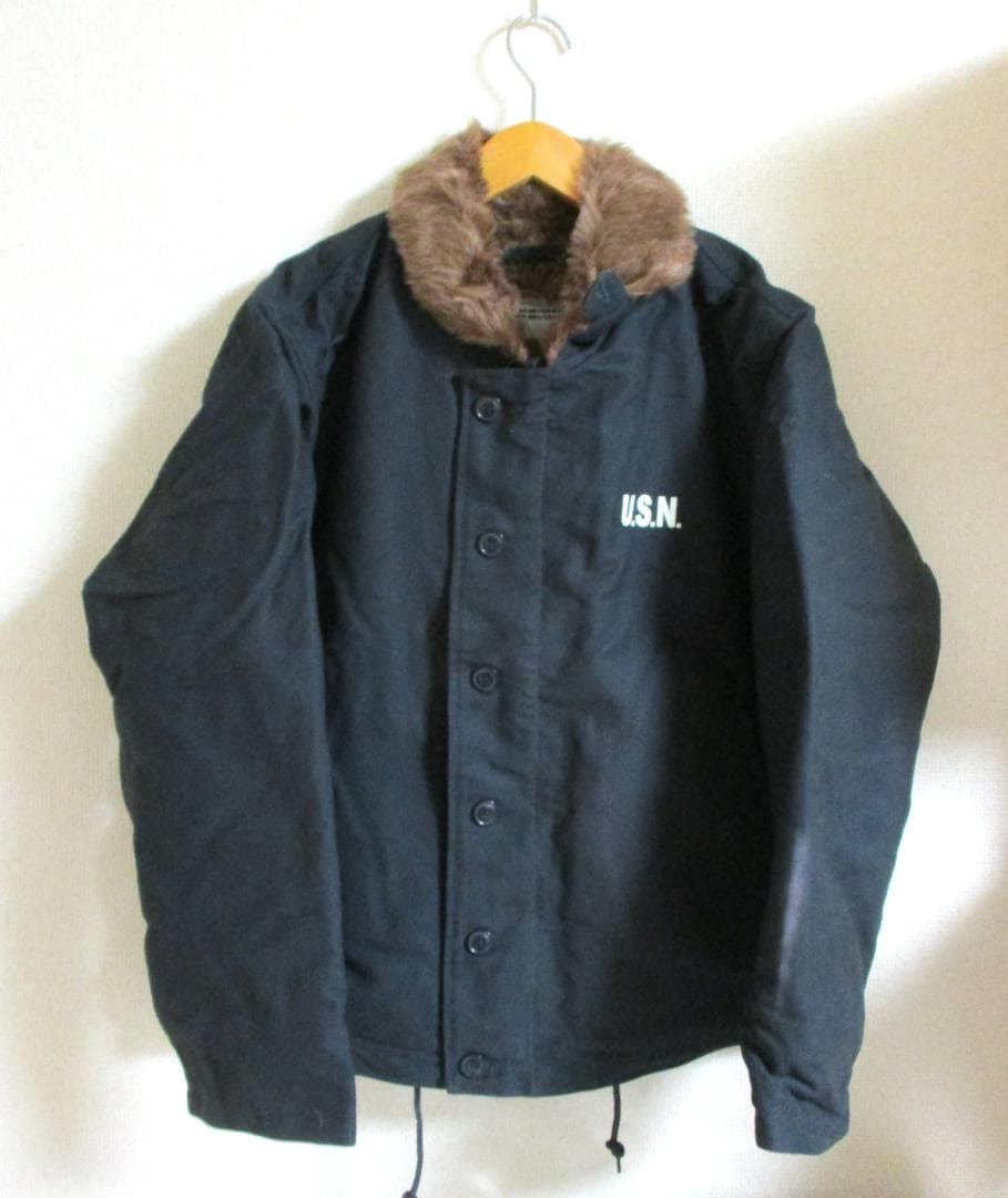 N−1デッキジャケット 米軍タイプ レプリカ ネイビー