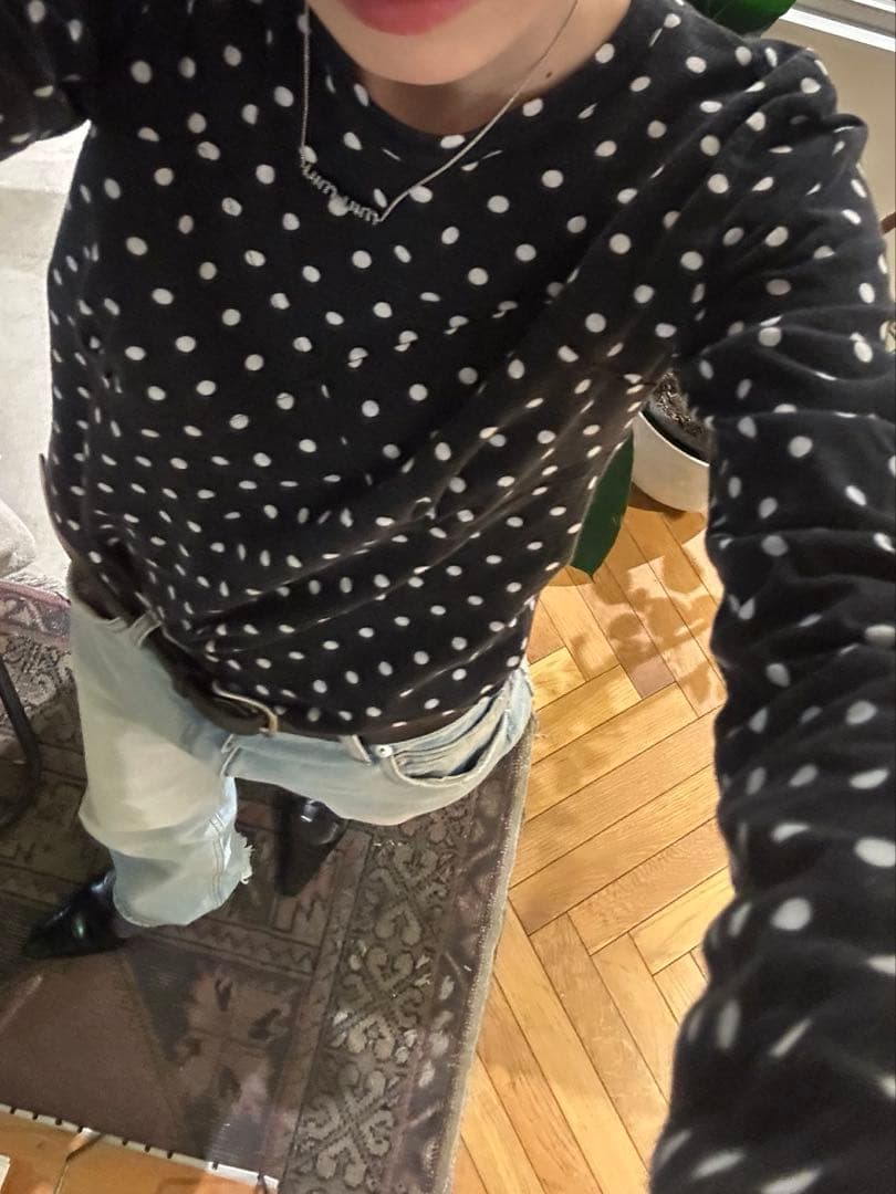 コムデギャルソン　ドット柄トップス