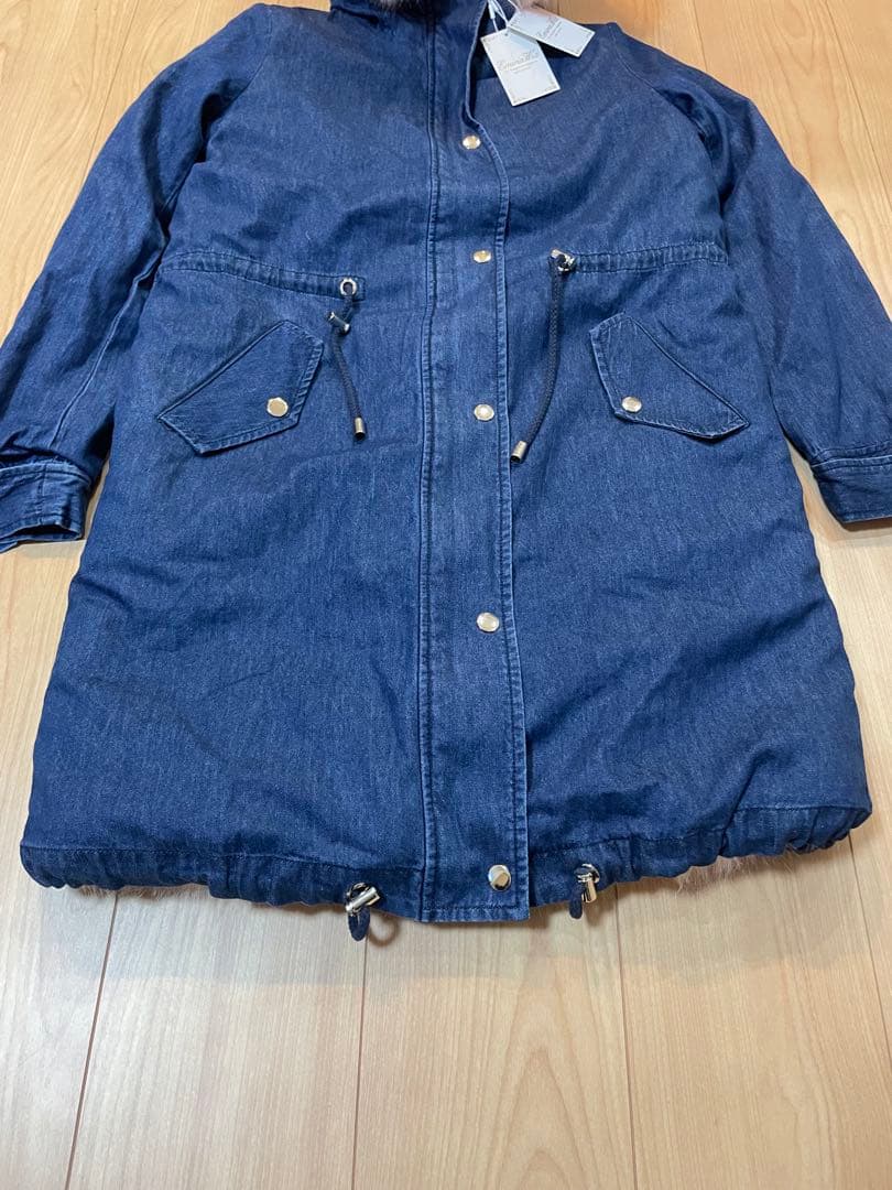 新品・未使用 エミリアウィズ ファーデニムモッズコート(M) EmiriaWiz