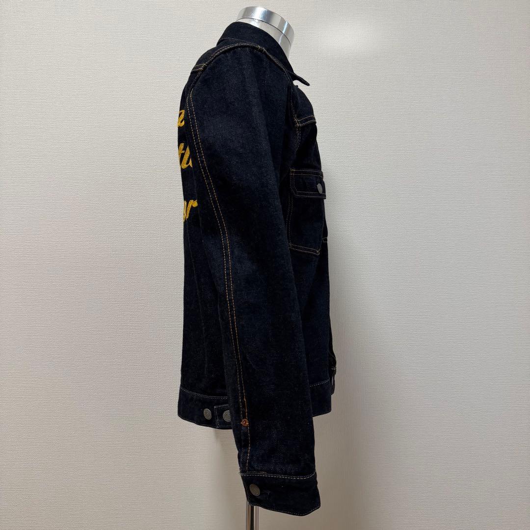 桃太郎ジーンズ　デニムジャケット　出陣　赤耳　濃紺　バック刺繍　日本製　XL