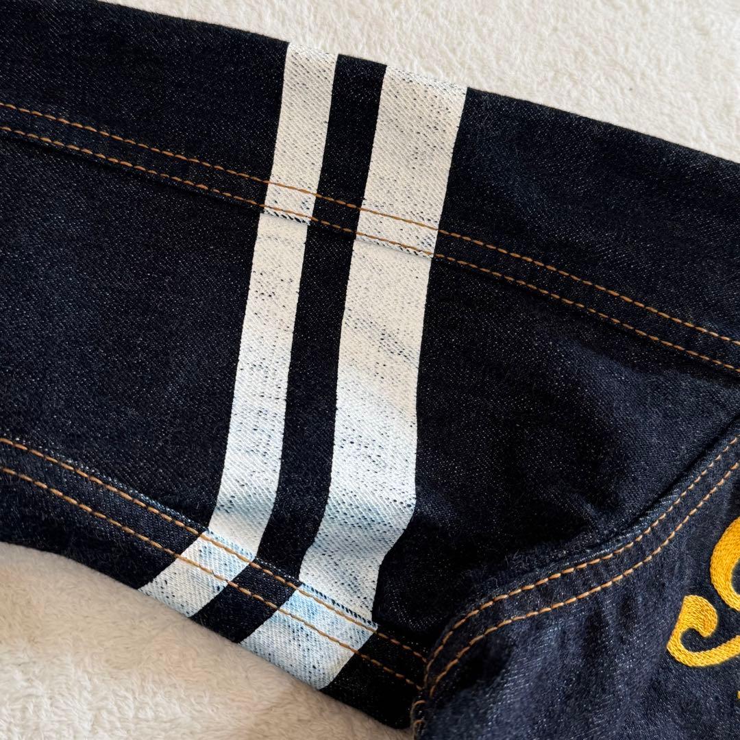 桃太郎ジーンズ　デニムジャケット　出陣　赤耳　濃紺　バック刺繍　日本製　XL