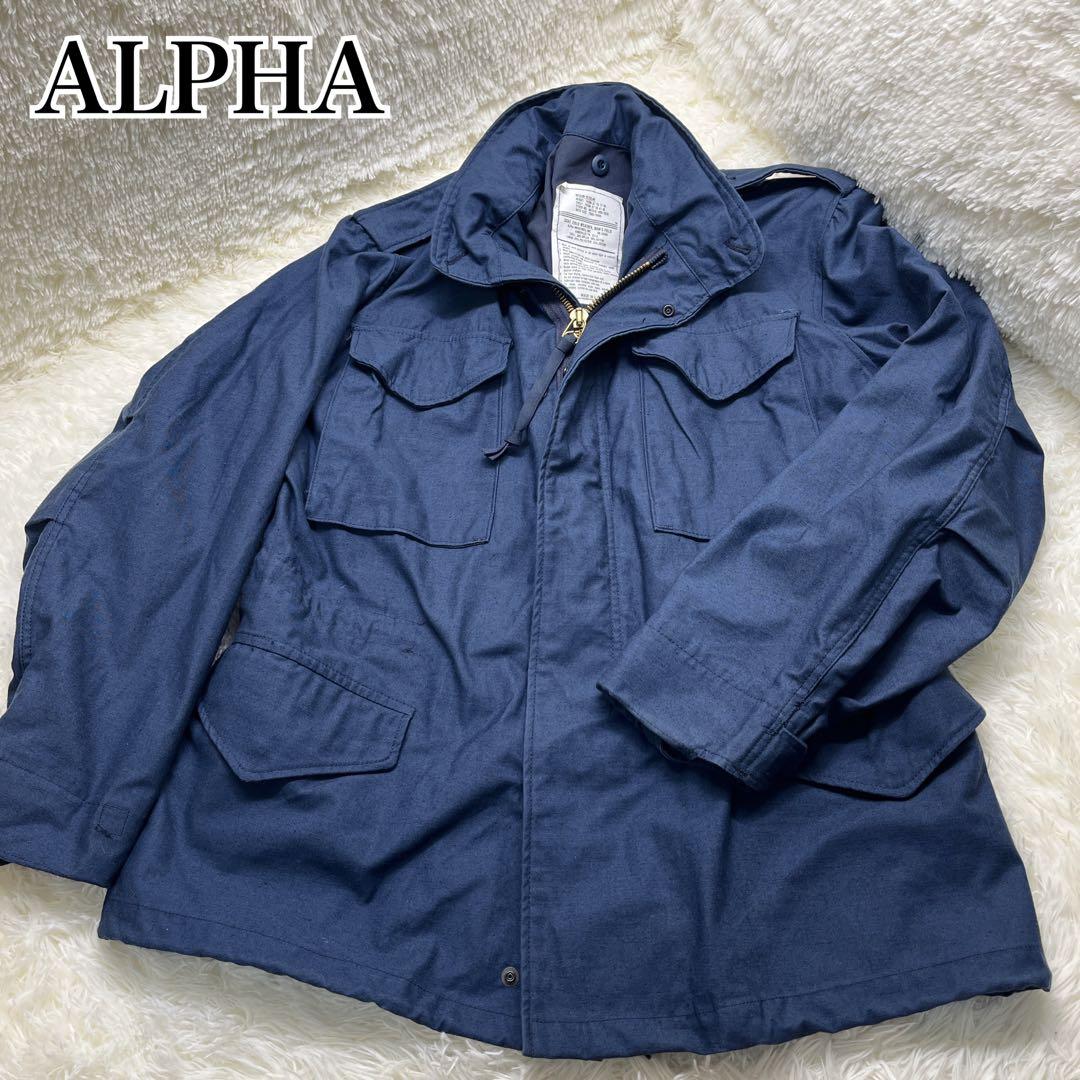 ALPHA M-65 高倉健モデル フィールド ジャケット アメリカ製 紺L