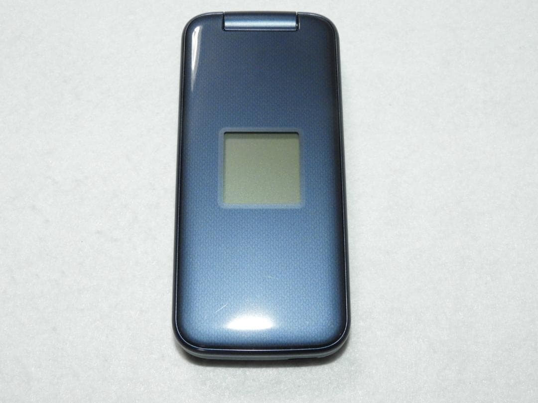 良品 富士通 らくらくホン F-01M ネイビー docomo 4G LTE