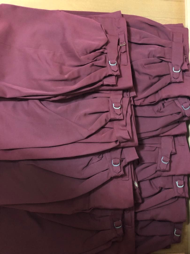 ⭐︎日本製⭐︎三つボタンニッカ【エンジ】17本