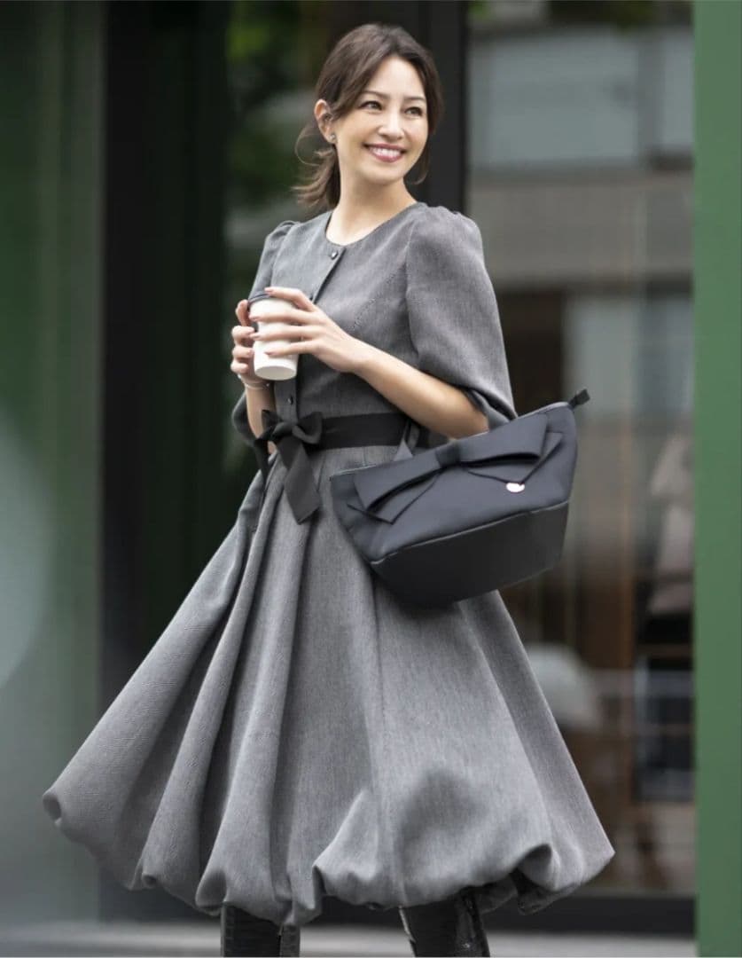 エムズグレイシー　バルーンシルエットワンピース　ドレス 2025AW ３６