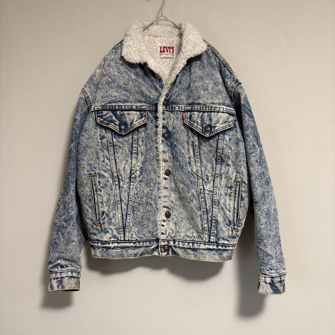 ［りなりな］レア品 80s Levi’s デニム ボアジャケット 短丈