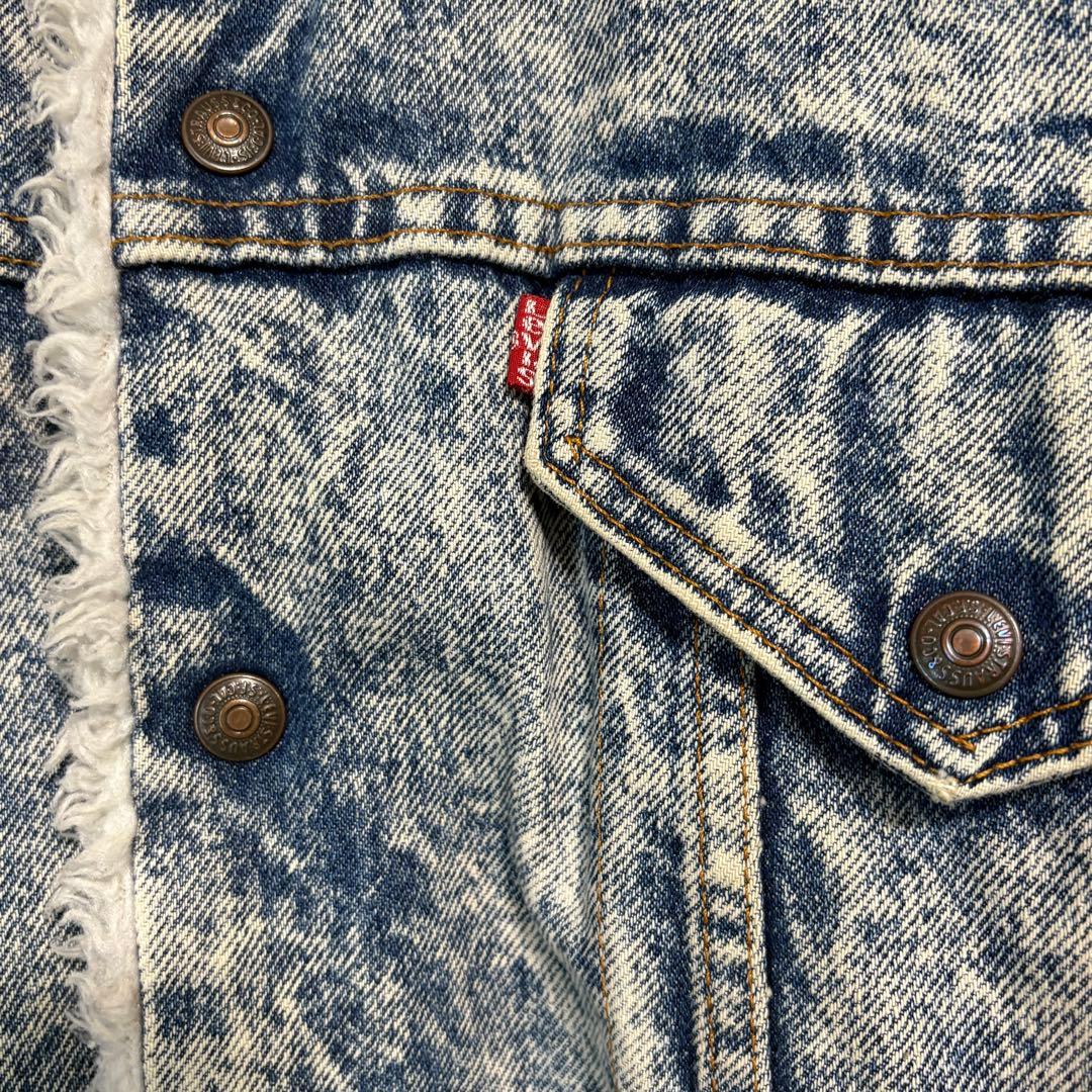 ［りなりな］レア品 80s Levi’s デニム ボアジャケット 短丈