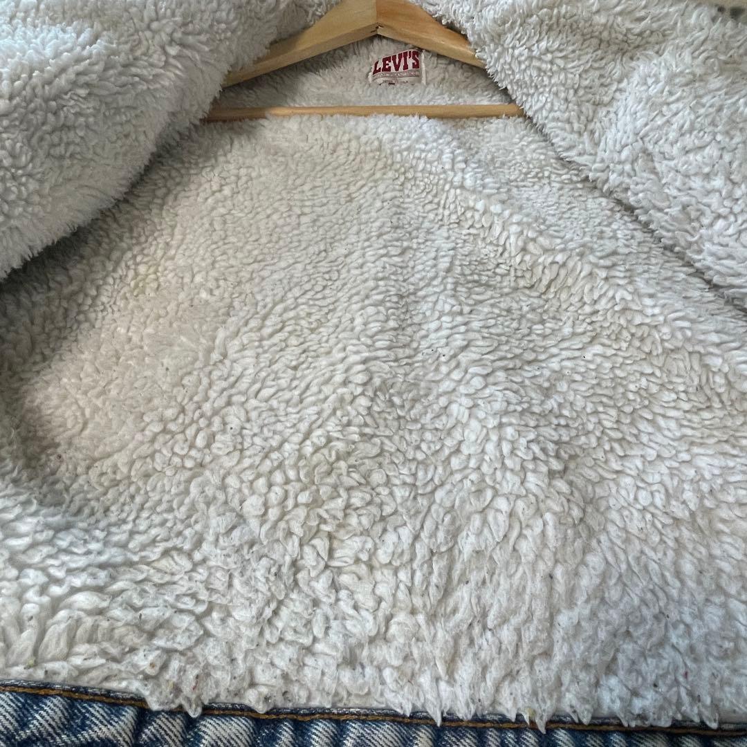 ［りなりな］レア品 80s Levi’s デニム ボアジャケット 短丈