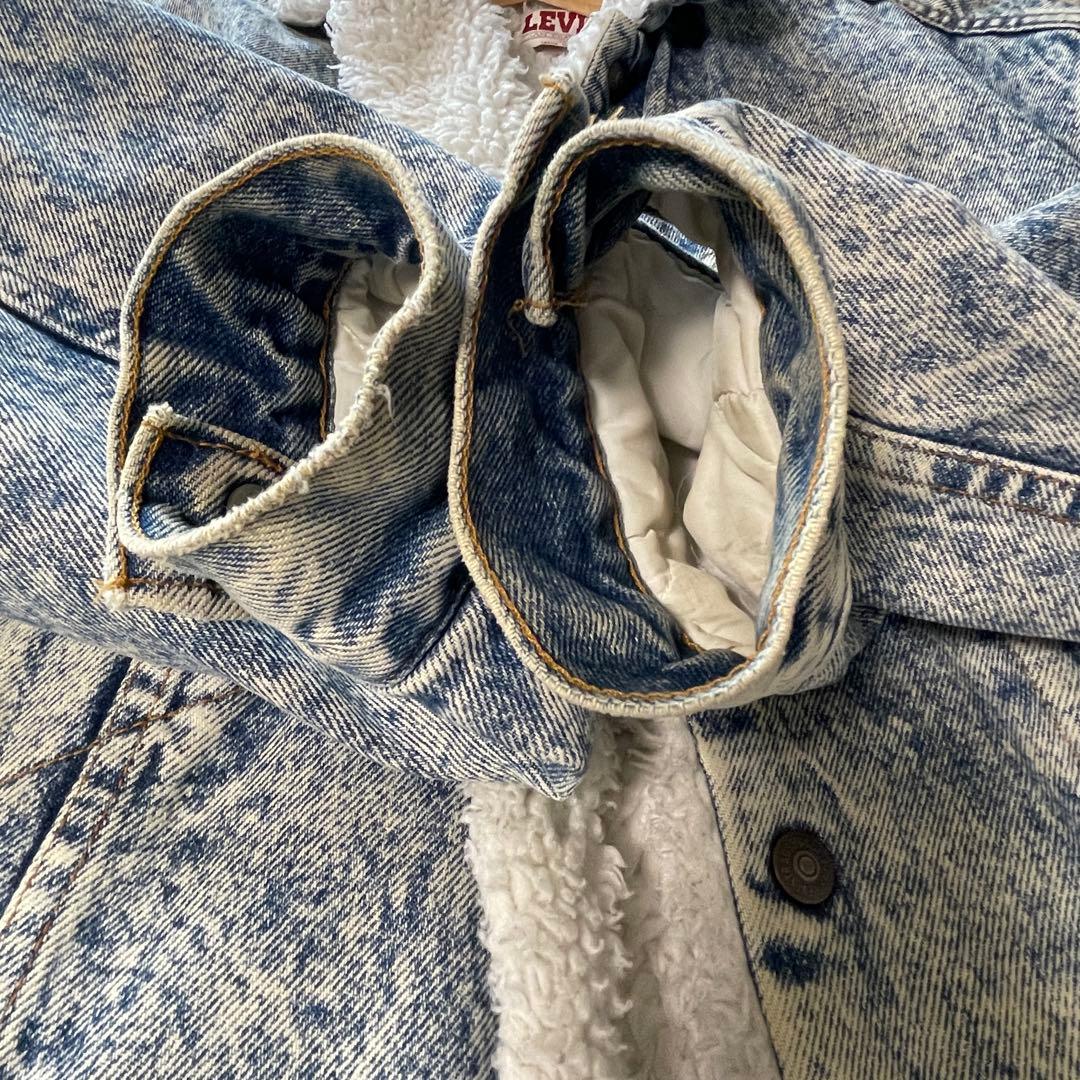 ［りなりな］レア品 80s Levi’s デニム ボアジャケット 短丈